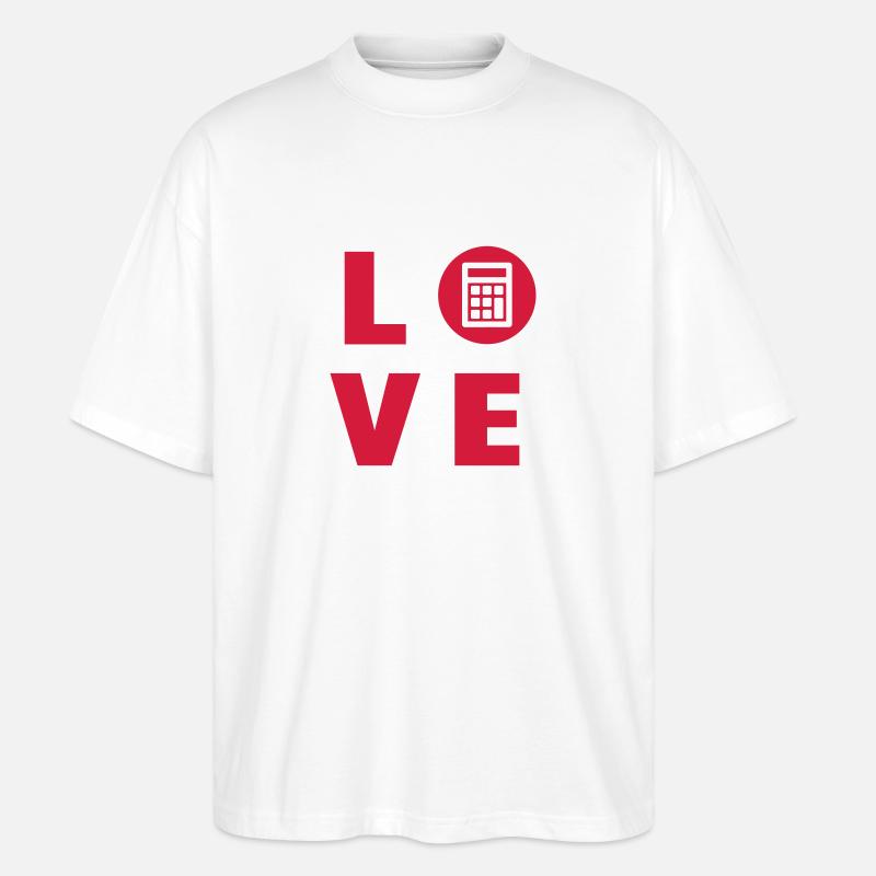 comptable / comptabilité / compter / chiffre - T-shirt bio Blaster 2.0 coupe oversize Stanley/Stella Unisexe - blanc