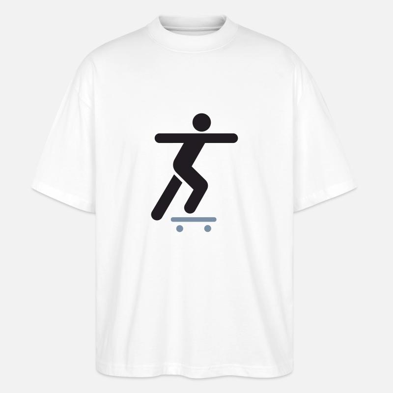 skateboard - Stanley/Stella Oversized Unisex Bio T-Shirt Blaster 2.0 - Weiß
