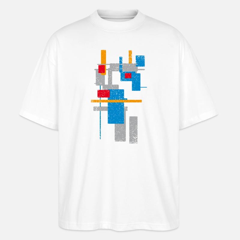 Modèles d’architecture - T-shirt bio Blaster 2.0 coupe oversize Stanley/Stella Unisexe - blanc