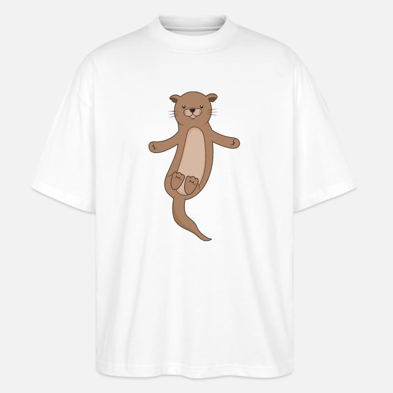 Otter - Stanley/Stella Oversized Unisex Bio T-Shirt Blaster 2.0 - Weiß