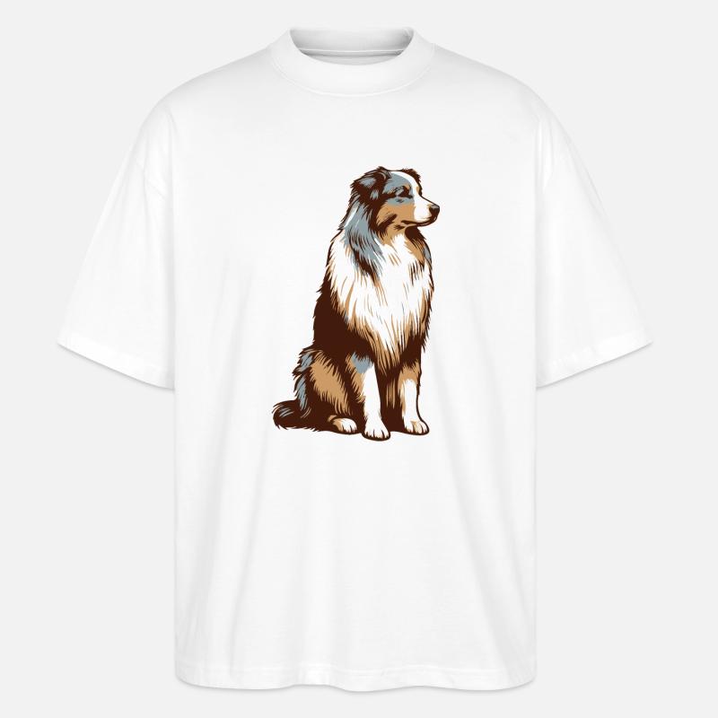 Berger australien - T-shirt bio Blaster 2.0 coupe oversize Stanley/Stella Unisexe - blanc