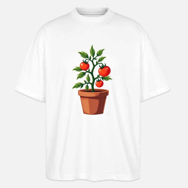 Plante de tomate - T-shirt bio Blaster 2.0 coupe oversize Stanley/Stella Unisexe - blanc