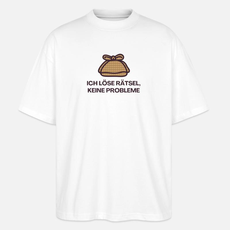 I solve puzzles, no problems - Stanley/Stella Oversized Unisex Organic T-shirt Blaster 2.0 - white