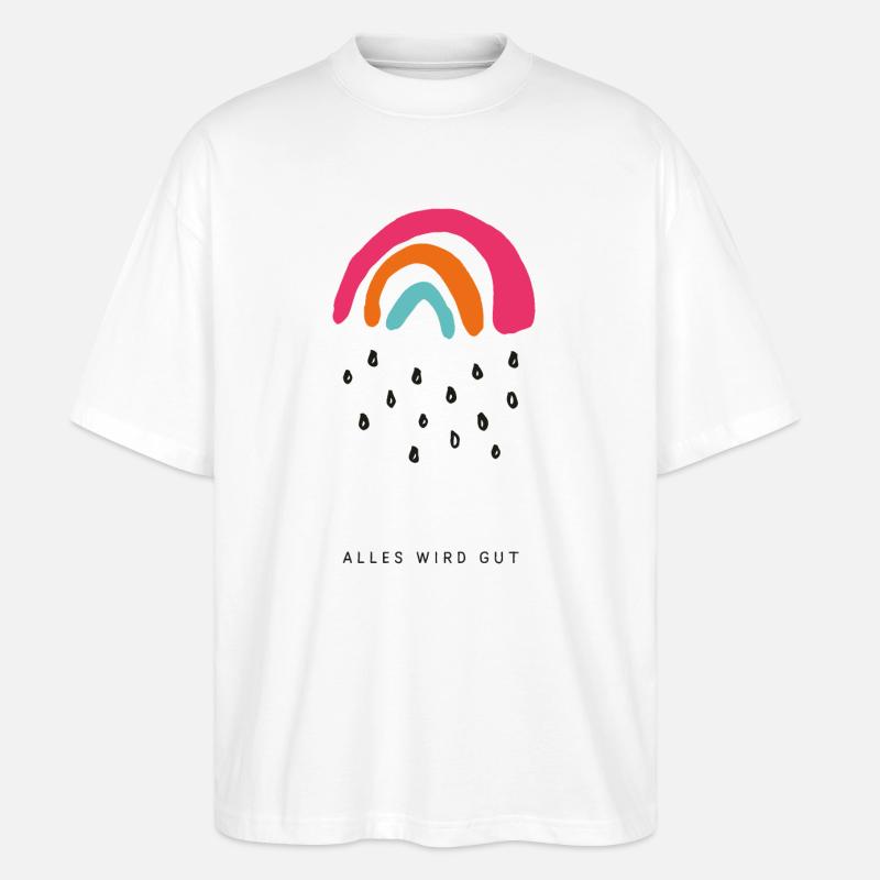 Alles wird gut - Stanley/Stella Oversized Unisex Bio T-Shirt Blaster 2.0 - Weiß