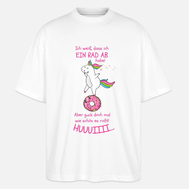 Einhorn - Stanley/Stella Oversized Unisex Bio T-Shirt Blaster 2.0 - Weiß