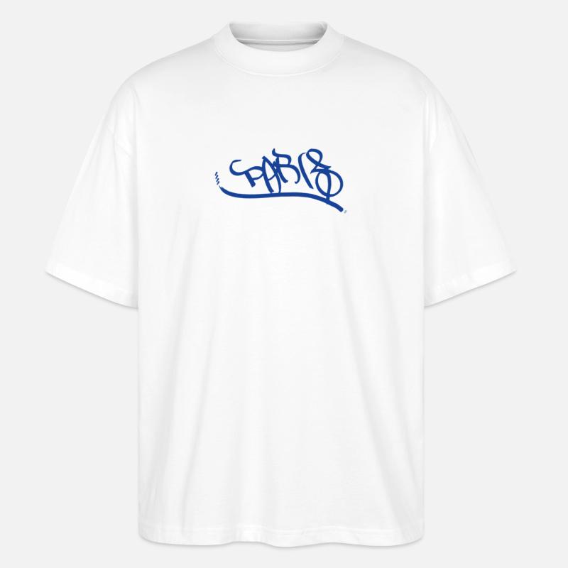 Paris Graffiti Urban Style Design - Stanley/Stella Oversized Unisex Bio T-Shirt Blaster 2.0 - Weiß