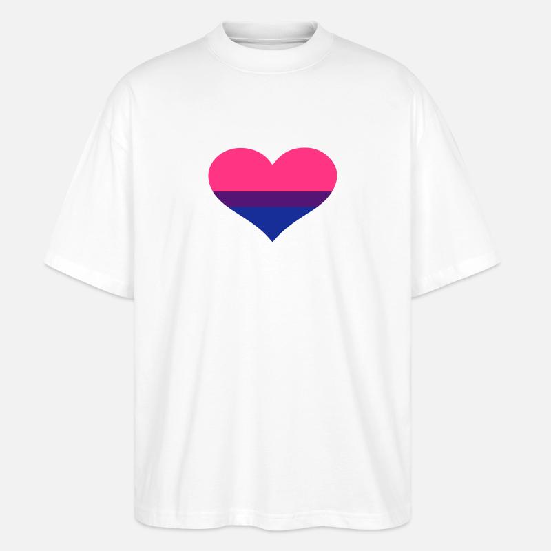 Bisexuell - Stanley/Stella Oversized Unisex Bio T-Shirt Blaster 2.0 - Weiß