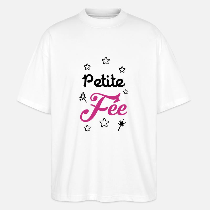 Mädchen / Fee / Prinzessin / Baby - Stanley/Stella Oversized Unisex Bio T-Shirt Blaster 2.0 - Weiß