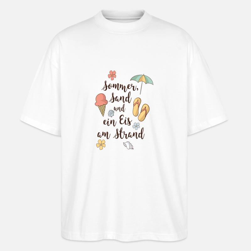 Strand - Stanley/Stella Oversized Unisex Bio T-Shirt Blaster 2.0 - Weiß
