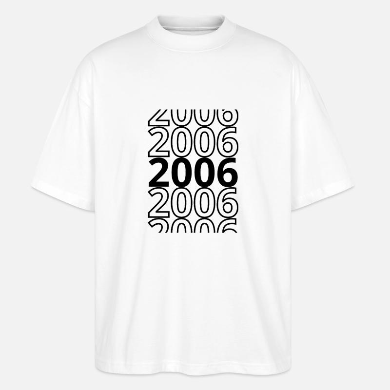 2006 2006 2006 - Stanley/Stella Oversized Unisex Bio T-Shirt Blaster 2.0 - Weiß