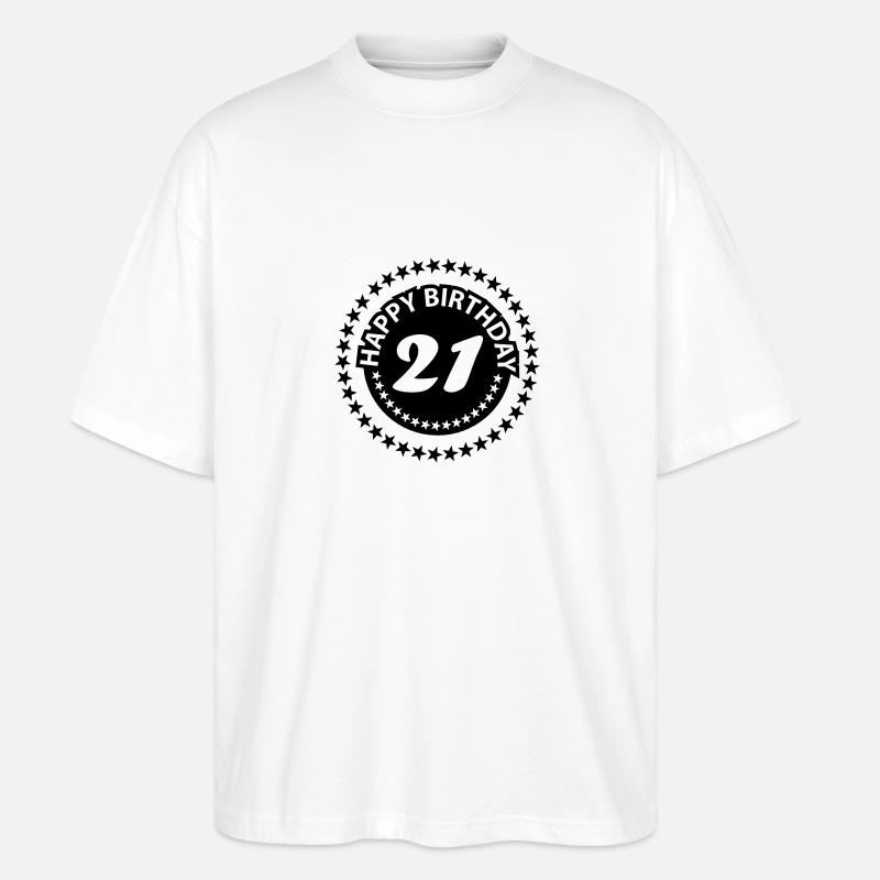 21 - Stanley/Stella Oversized Unisex Organic T-shirt Blaster 2.0 - white