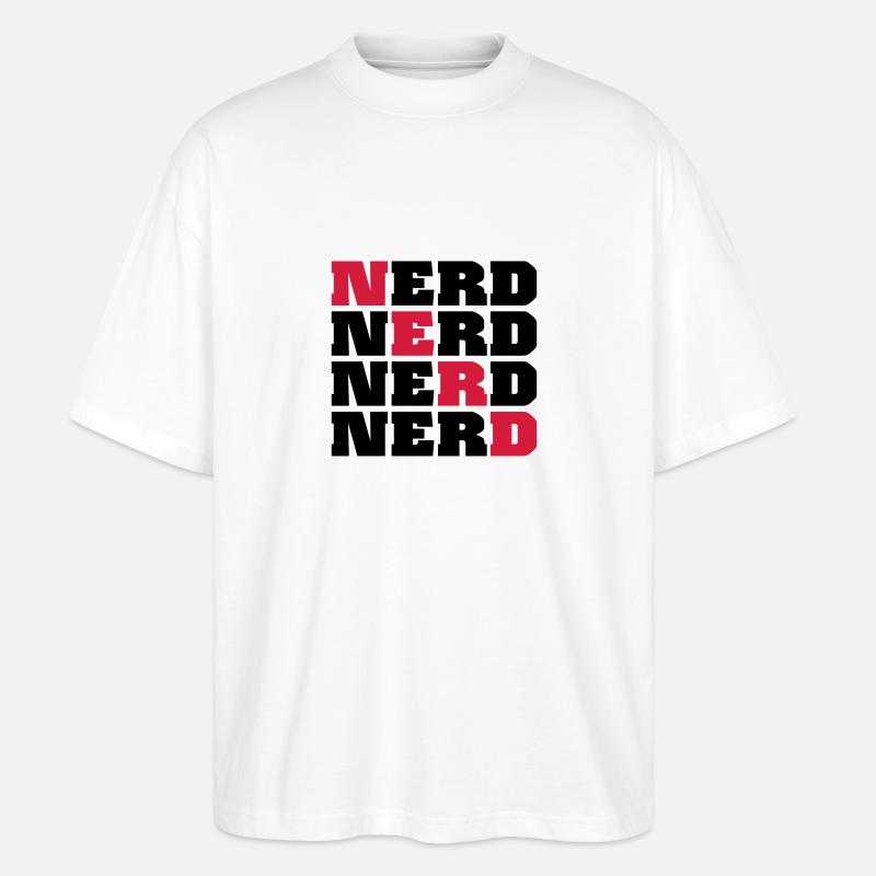 Nerd - T-shirt bio Blaster 2.0 coupe oversize Stanley/Stella Unisexe - blanc