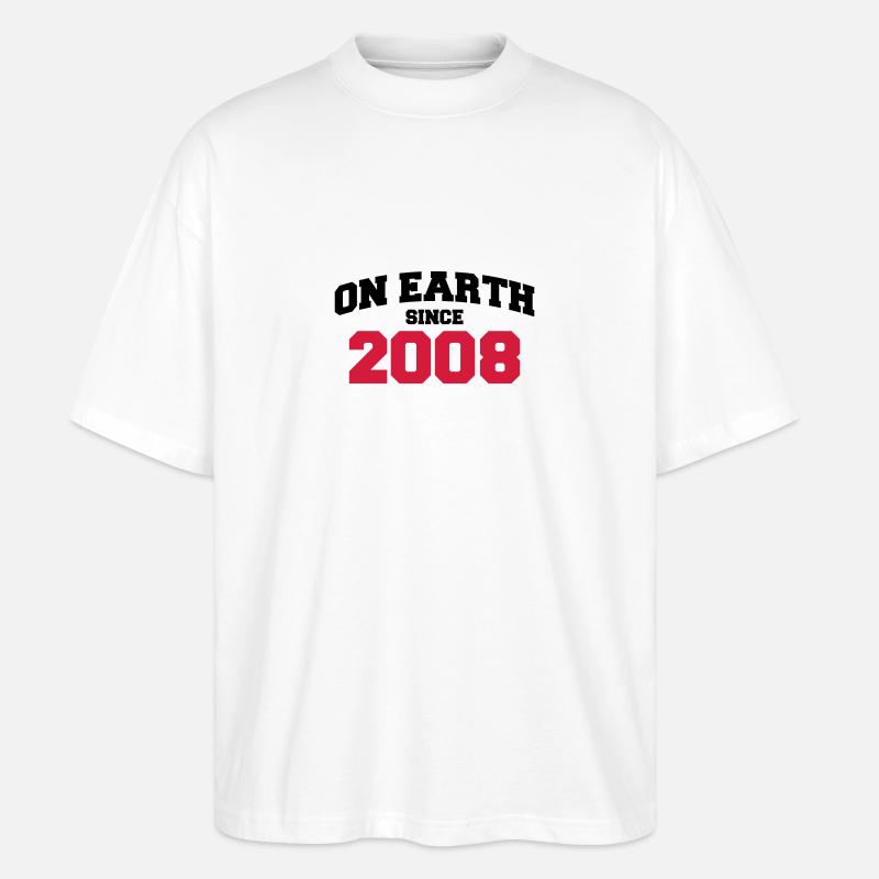 on earth 2008 - Stanley/Stella Oversized Unisex Bio T-Shirt Blaster 2.0 - Weiß
