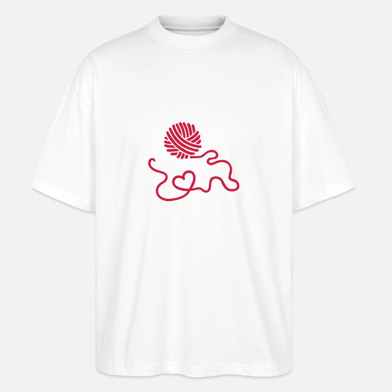 Wolle - Stanley/Stella Oversized Unisex Bio T-Shirt Blaster 2.0 - Weiß