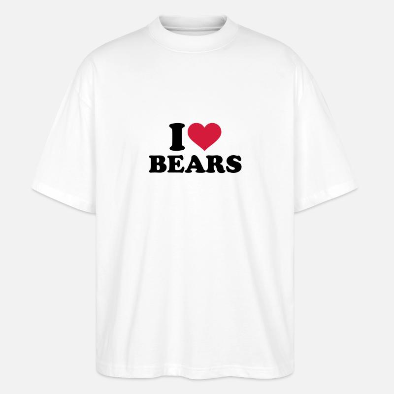 Bär - Stanley/Stella Oversized Unisex Bio T-Shirt Blaster 2.0 - Weiß