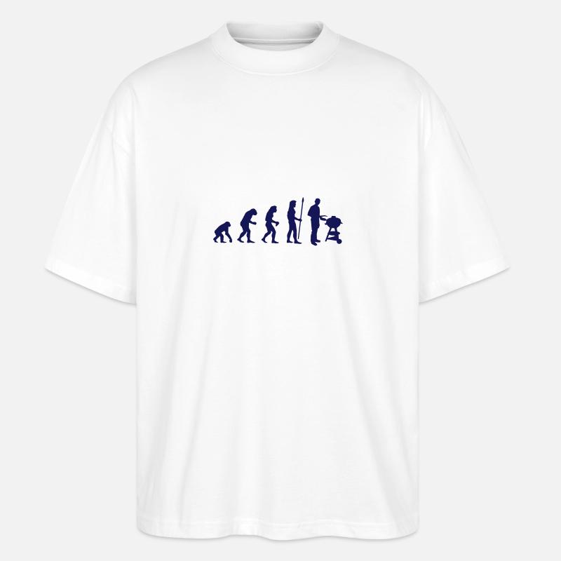 evolution_grill1 - Stanley/Stella Oversized Unisex Bio T-Shirt Blaster 2.0 - Weiß