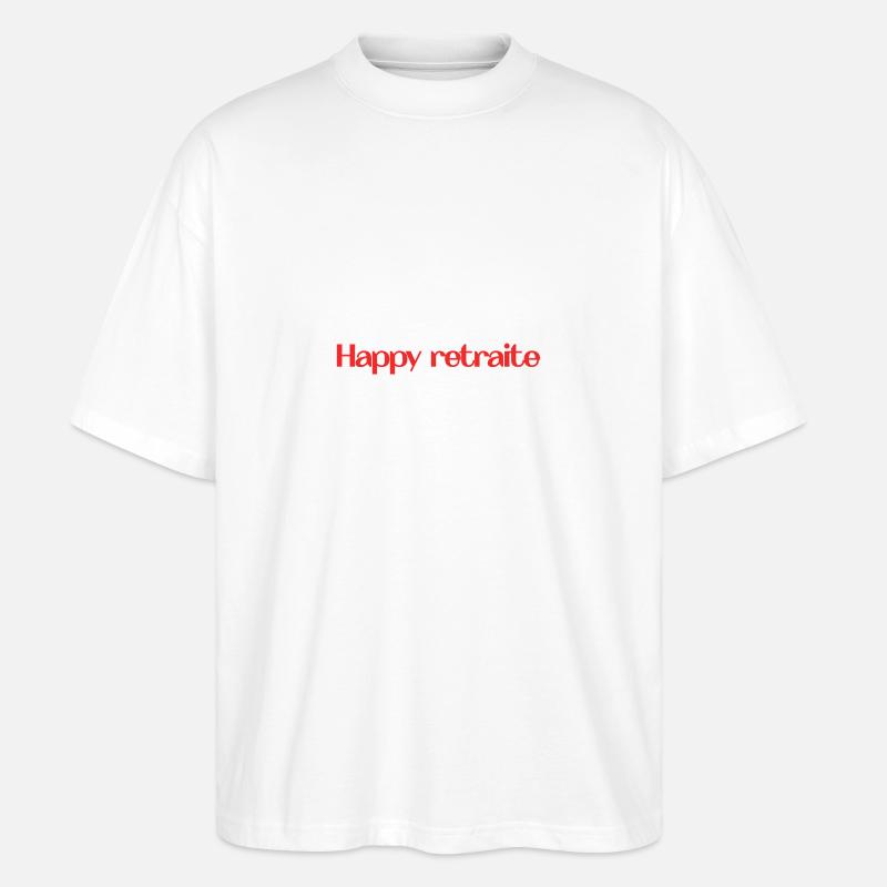 RETRAITE. RETRAITE. RETRAITEE. RETRAITE - T-shirt bio Blaster 2.0 coupe oversize Stanley/Stella Unisexe - blanc