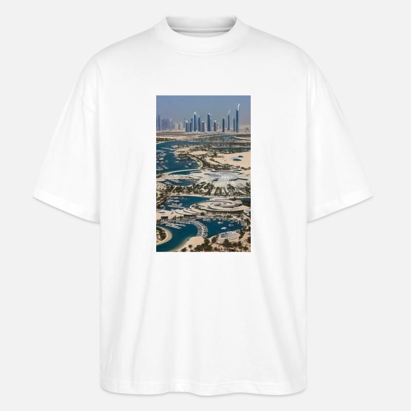 Abu Dhabi Abu Dhabi - Stanley/Stella Oversized Unisex Bio T-Shirt Blaster 2.0 - Weiß