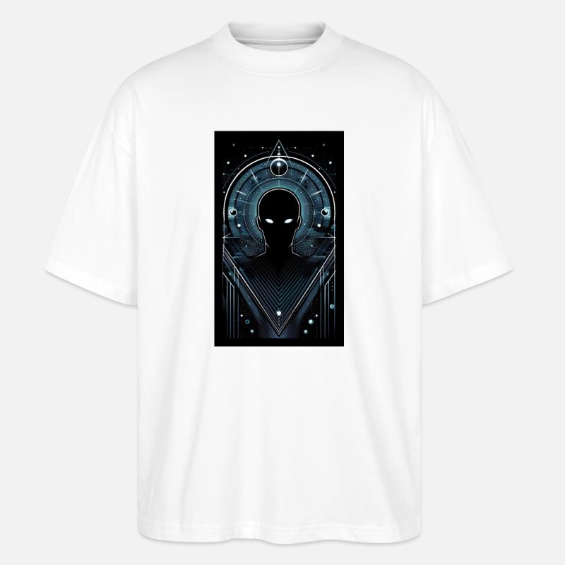 Außerirdischer Schatten - Stanley/Stella Oversized Unisex Bio T-Shirt Blaster 2.0 - Weiß