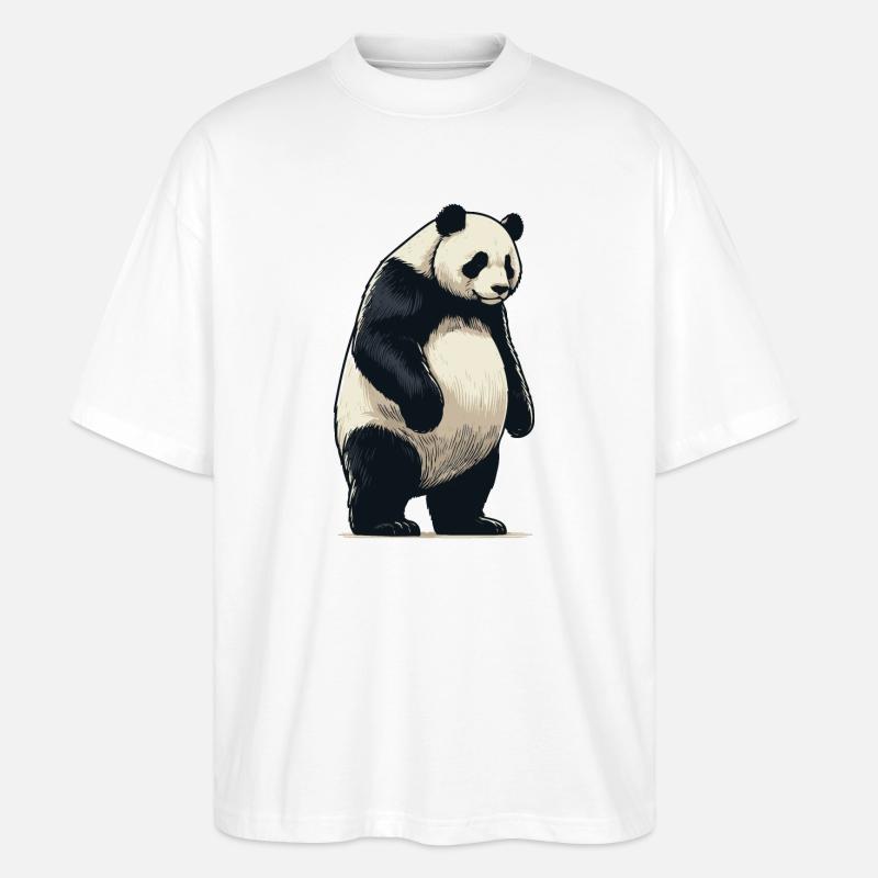 Panda - T-shirt bio Blaster 2.0 coupe oversize Stanley/Stella Unisexe - blanc