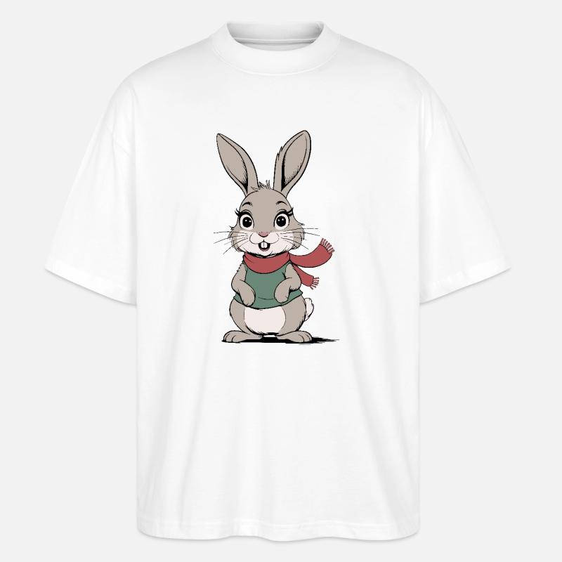 Süßer Hase - Stanley/Stella Oversized Unisex Bio T-Shirt Blaster 2.0 - Weiß