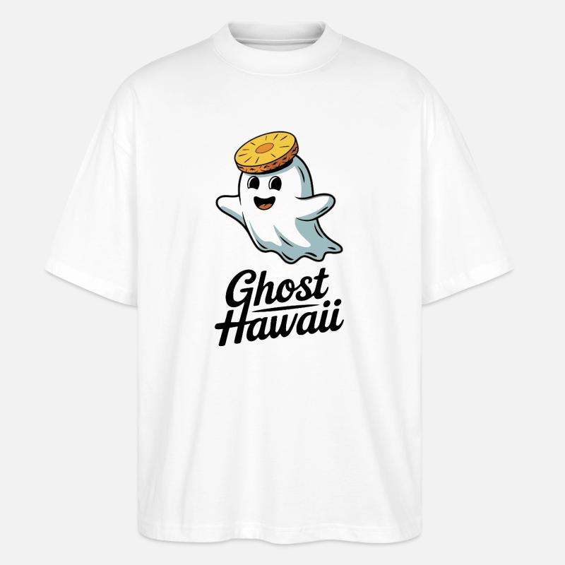 Ghost Hawaii - Stanley/Stella Oversized Unisex Bio T-Shirt Blaster 2.0 - Weiß