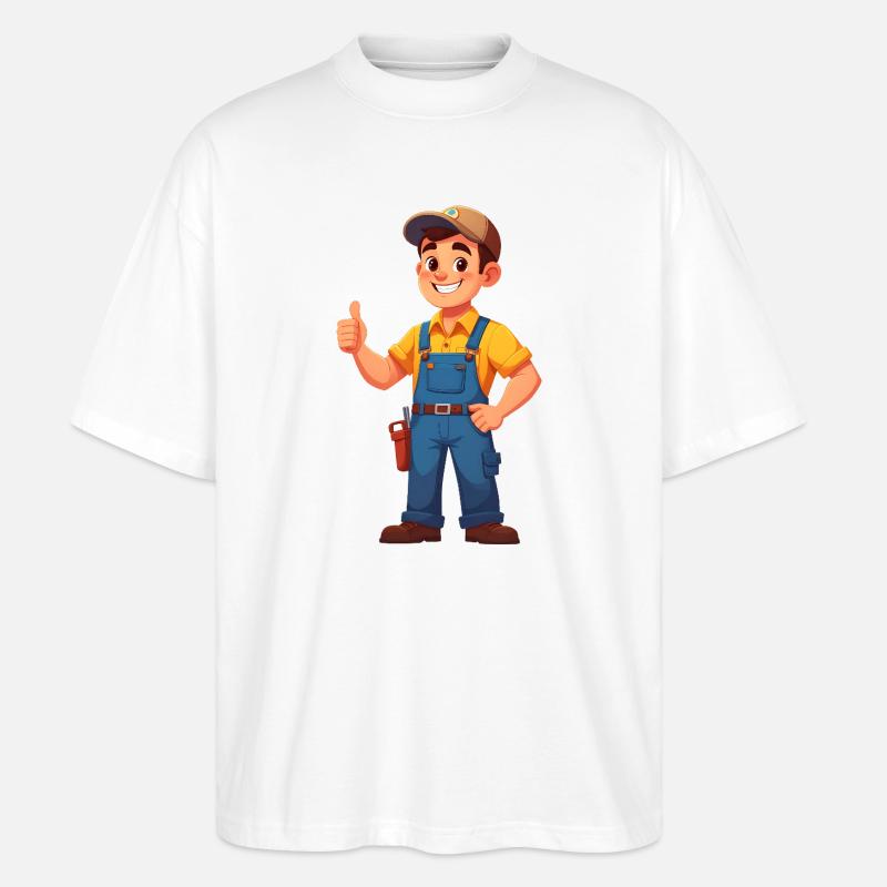 Mechaniker oder Handwerker - Stanley/Stella Oversized Unisex Bio T-Shirt Blaster 2.0 - Weiß