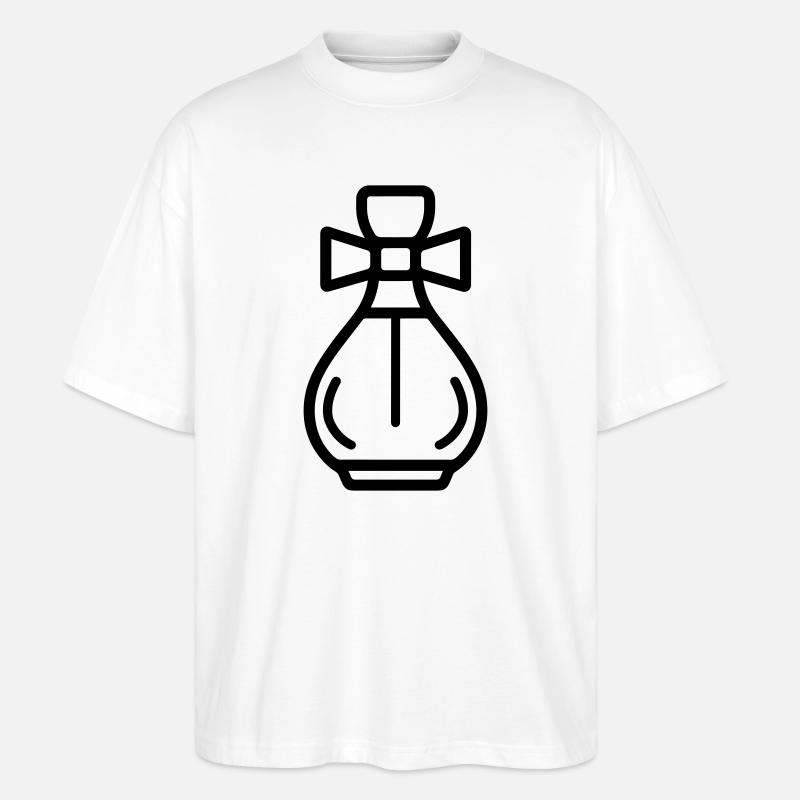Parfümflasche - Stanley/Stella Oversized Unisex Bio T-Shirt Blaster 2.0 - Weiß