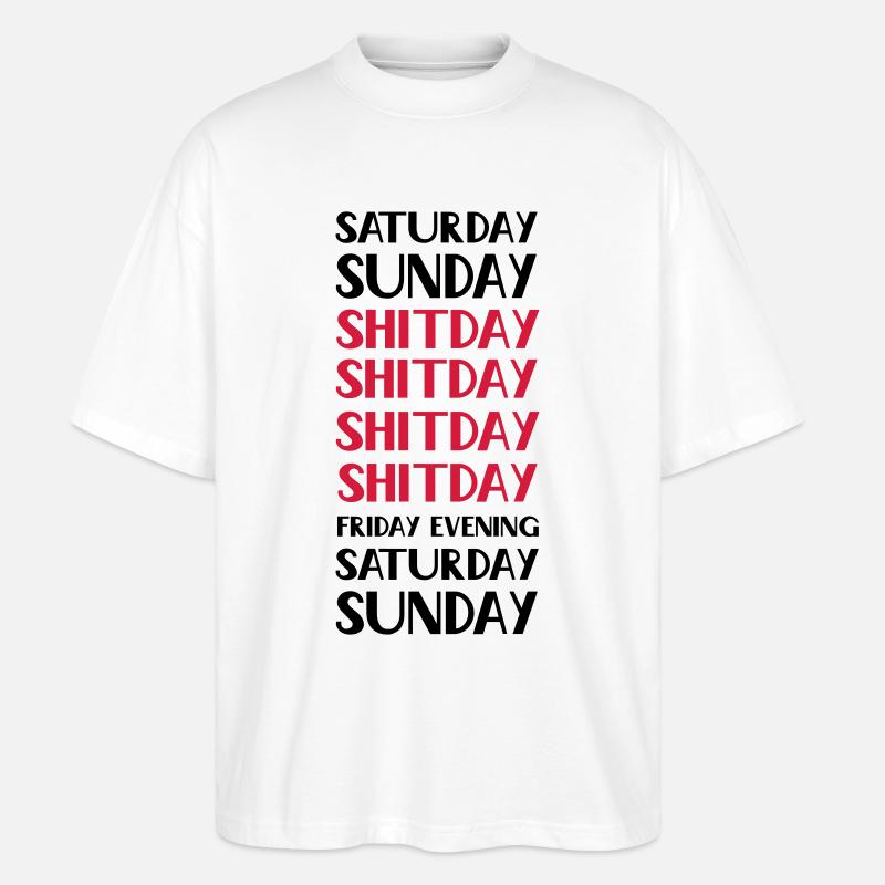 Weekend - Stanley/Stella Oversized Unisex Bio T-Shirt Blaster 2.0 - Weiß