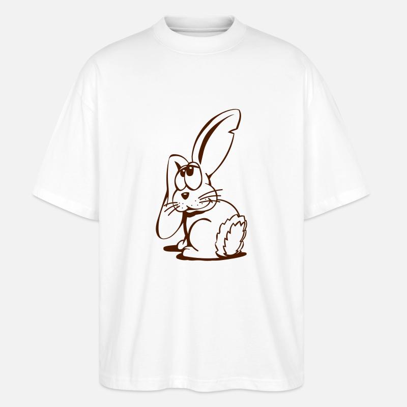 Hase - Stanley/Stella Oversized Unisex Bio T-Shirt Blaster 2.0 - Weiß