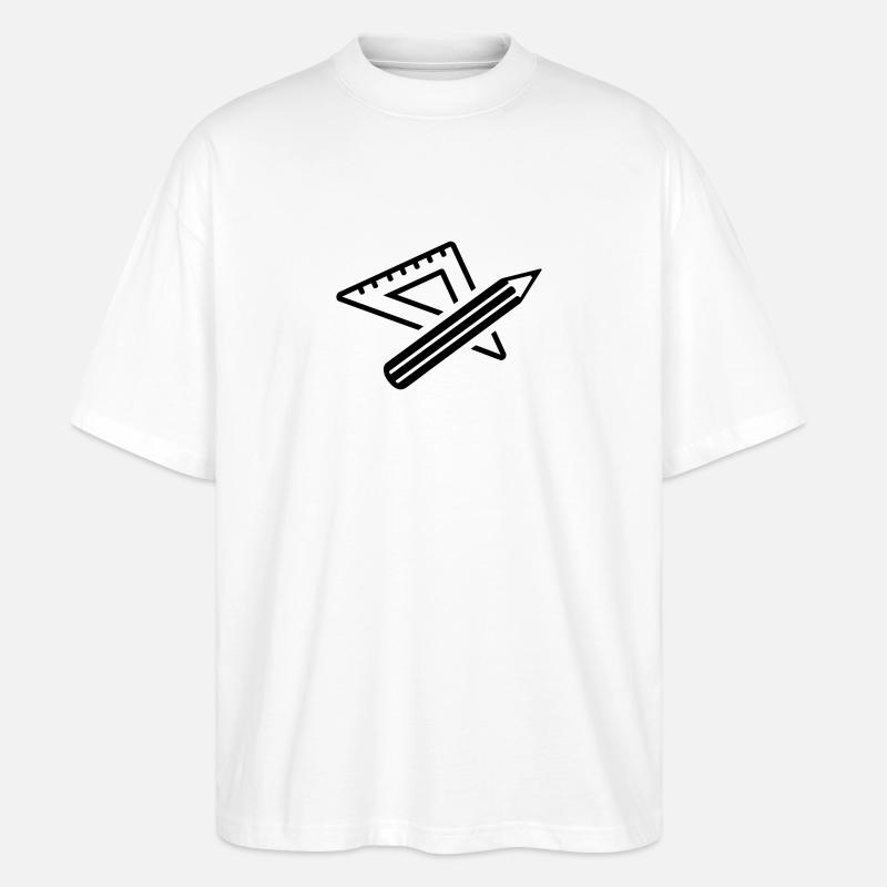 Lineal - Stanley/Stella Oversized Unisex Bio T-Shirt Blaster 2.0 - Weiß