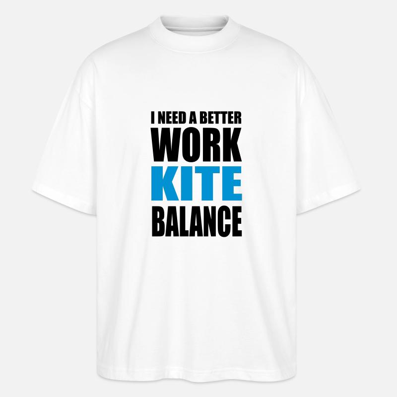 kite - Stanley/Stella Oversized Unisex Bio T-Shirt Blaster 2.0 - Weiß