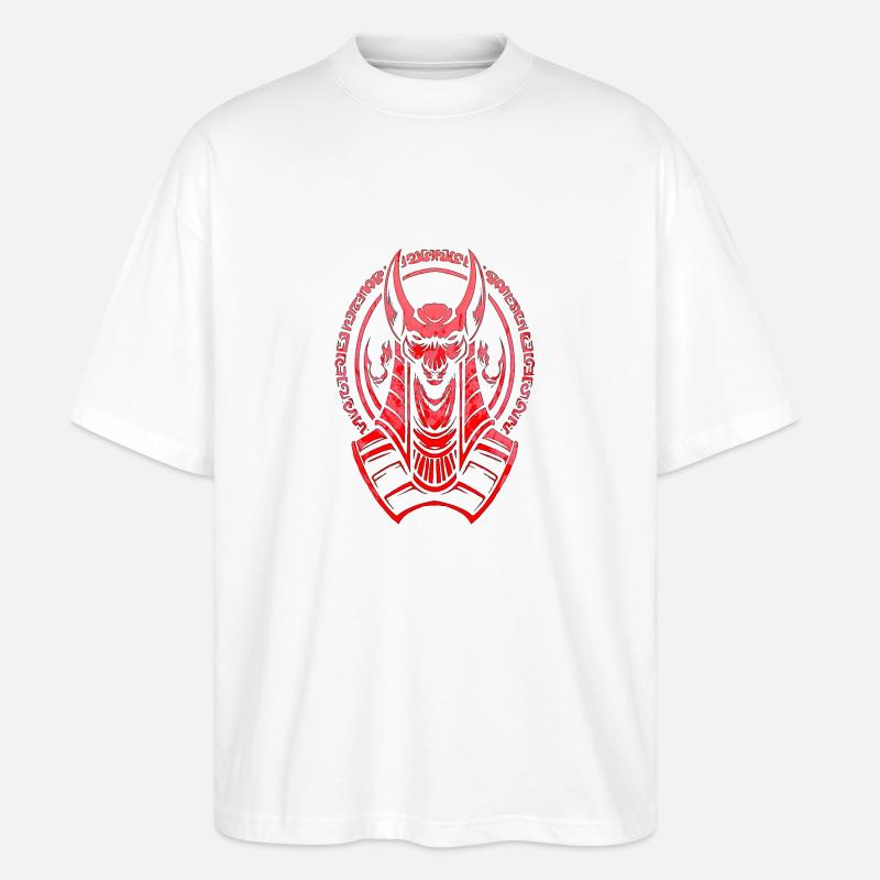 Ägypten-Hieroglyphe Nil-Flagge Pharao-Pyramide Kairo - Stanley/Stella Oversized Unisex Bio T-Shirt Blaster 2.0 - Weiß
