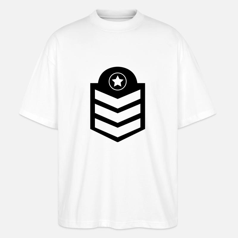 abzeichen - Stanley/Stella Oversized Unisex Bio T-Shirt Blaster 2.0 - Weiß