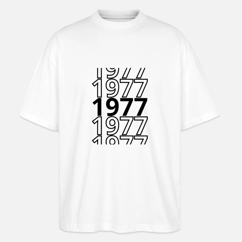 1977 1977 1977 - Stanley/Stella Oversized Unisex Bio T-Shirt Blaster 2.0 - Weiß