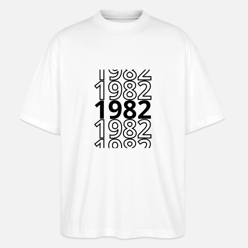 1982 1982 1982 - T-shirt bio Blaster 2.0 coupe oversize Stanley/Stella Unisexe - blanc