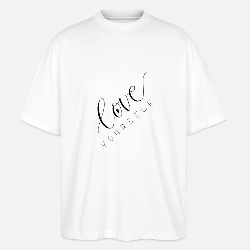 Love Yourself - Stanley/Stella Oversized Unisex Bio T-Shirt Blaster 2.0 - Weiß