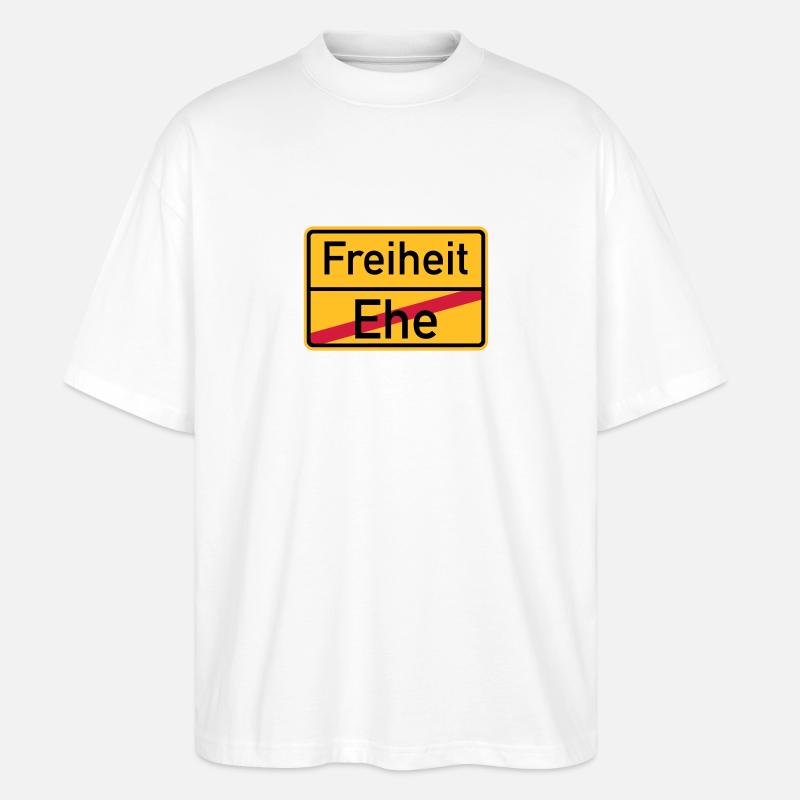 Scheidung - Stanley/Stella Oversized Unisex Bio T-Shirt Blaster 2.0 - Weiß