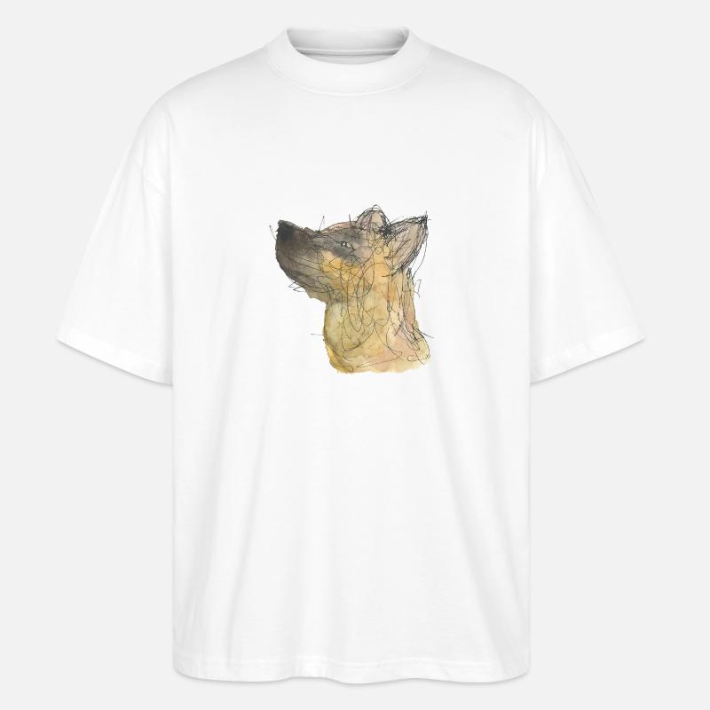 Hund - Stanley/Stella Oversized Unisex Bio T-Shirt Blaster 2.0 - Weiß