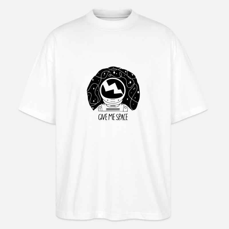 Give Me Space - Stanley/Stella Oversized Unisex Bio T-Shirt Blaster 2.0 - Weiß