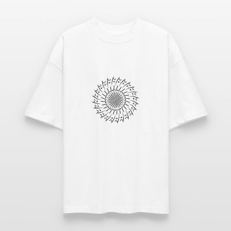 Rotating Circle Pattern Circle Gift Idea Stanley/Stella Oversized Unisex Organic T-shirt Blaster 2.0