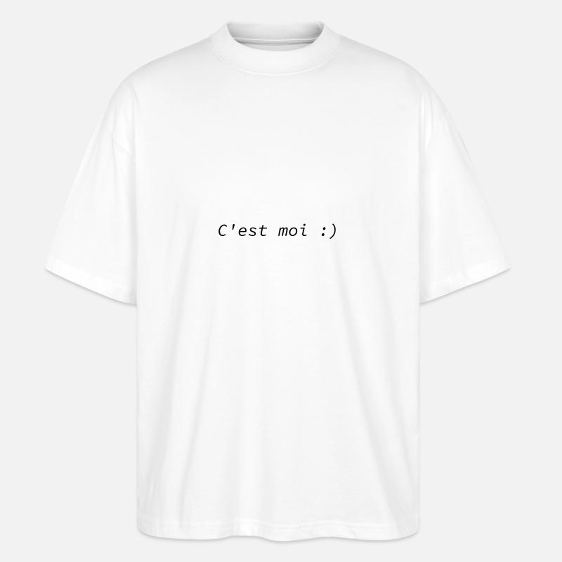 C'est moi :) - T-shirt bio Blaster 2.0 coupe oversize Stanley/Stella Unisexe - blanc
