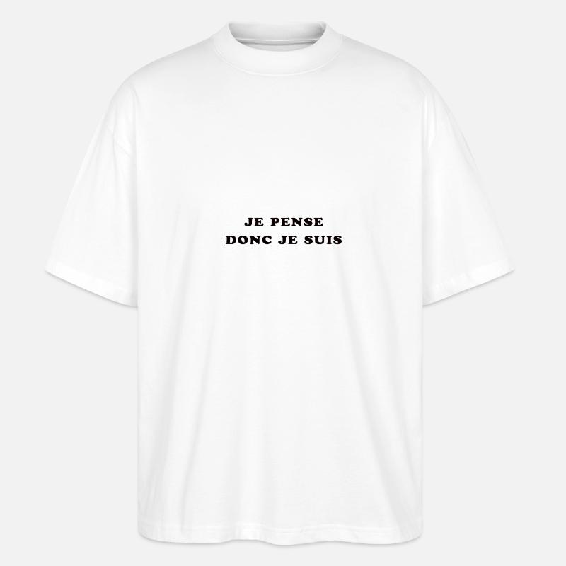 Ich denke schon - Stanley/Stella Oversized Unisex Bio T-Shirt Blaster 2.0 - Weiß