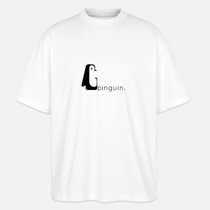 pinguin. - Stanley/Stella Oversized Unisex Bio T-Shirt Blaster 2.0 - Weiß