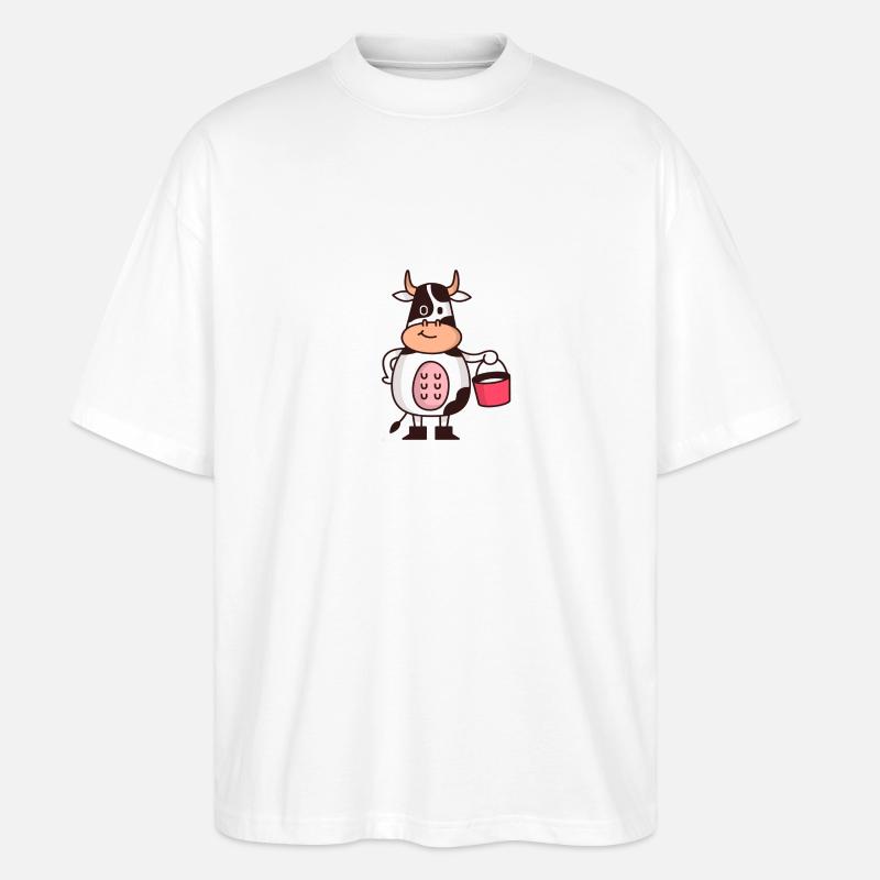 Vaches vache - T-shirt bio Blaster 2.0 coupe oversize Stanley/Stella Unisexe - blanc