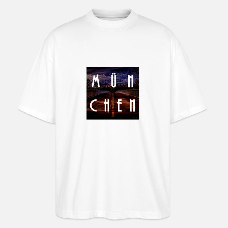 München - Stanley/Stella Oversized Unisex Bio T-Shirt Blaster 2.0 - Weiß