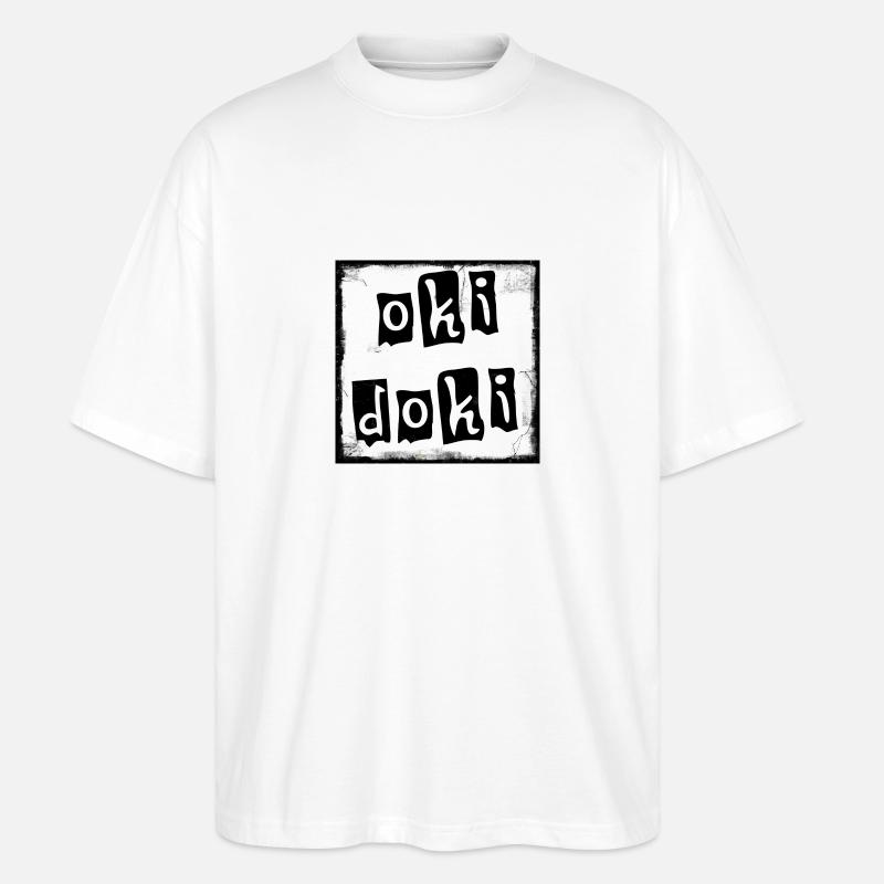 okidoki - Stanley/Stella Oversized Unisex Bio T-Shirt Blaster 2.0 - Weiß