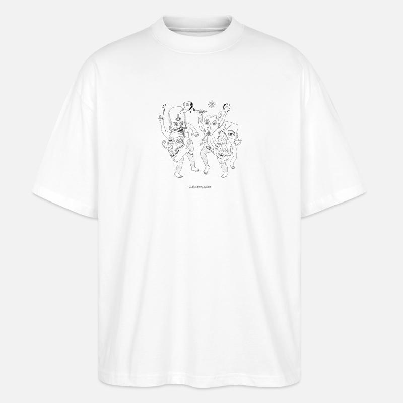 Der Krieg der Maler - Stanley/Stella Oversized Unisex Bio T-Shirt Blaster 2.0 - Weiß