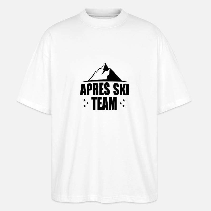 apres ski team - Stanley/Stella Oversized Unisex Bio T-Shirt Blaster 2.0 - Weiß