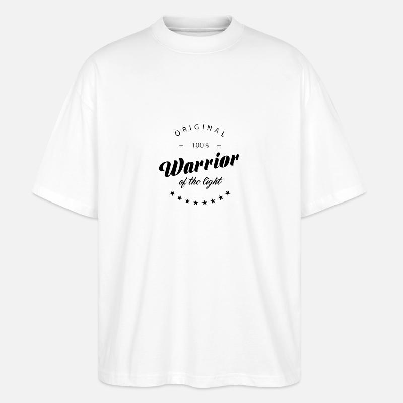 Krieger des Lichts N - Stanley/Stella Oversized Unisex Bio T-Shirt Blaster 2.0 - Weiß